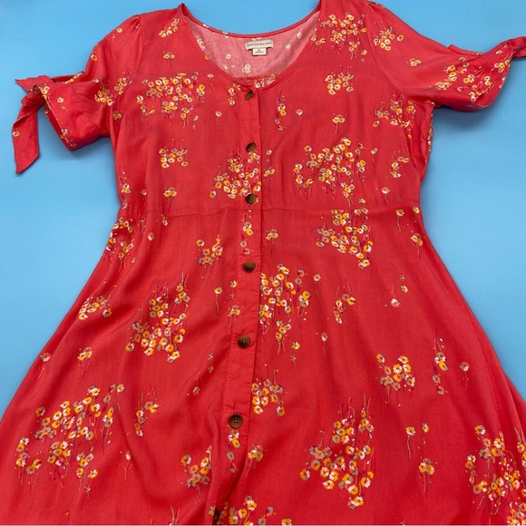 Peyton & Parker Women’s Short Sleeve Floral Button Down Maxi Dress Size XL - Picture 8 of 10